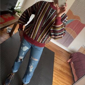 Lost + Wander Multicolor Knit Sweater